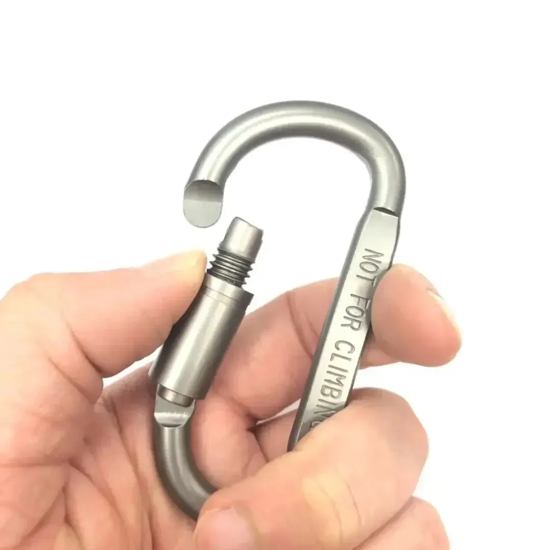 4 Piece Keychain Carabiner Set for Camping and Survival