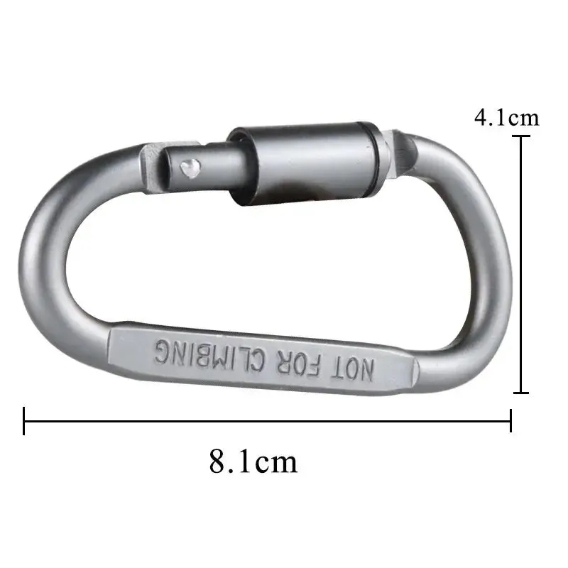 4 Piece Keychain Carabiner Set for Camping and Survival