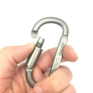 4 Piece Keychain Carabiner Set for Camping and Survival