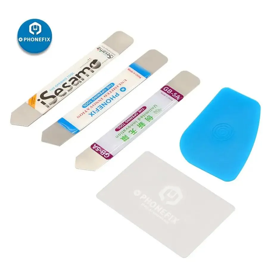 5PCS Plastic Card Pry Blade Screen Opening Scraper Repair Tool Kit