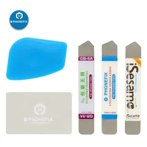 5PCS Plastic Card Pry Blade Screen Opening Scraper Repair Tool Kit