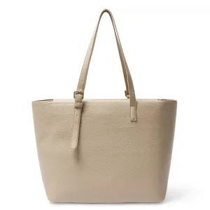 Aida Tote in Oyster Pebble