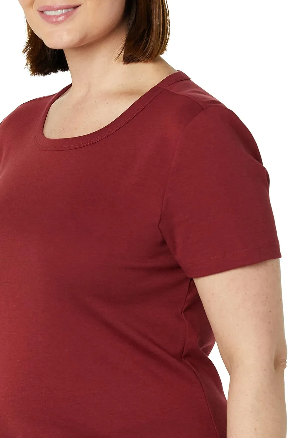 Amazon Essentials Women's Slim-Fit Short-Sleeve Crewneck T-Shirt, Pack of 2