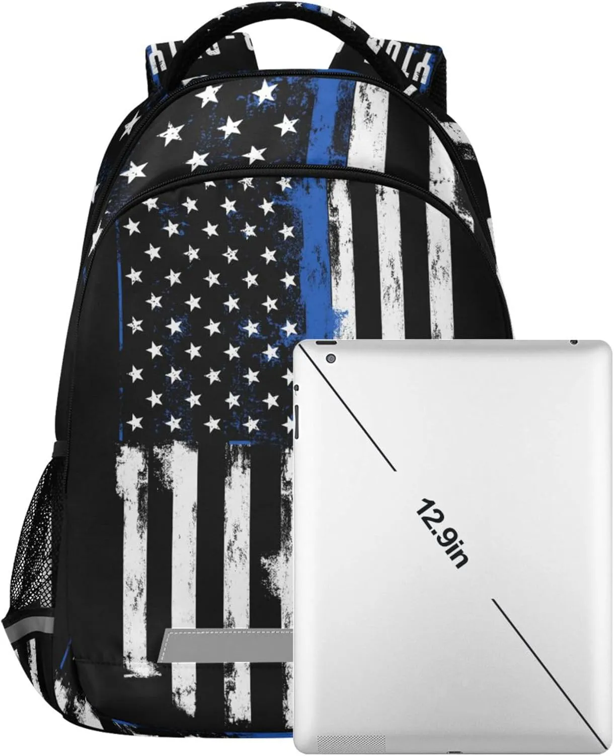 American Flag Backpack for Girls Kids Boys School Bookbags, Student Laptop Backpack Carrying Bag Casual Lightweight Travel Sports Day Packs