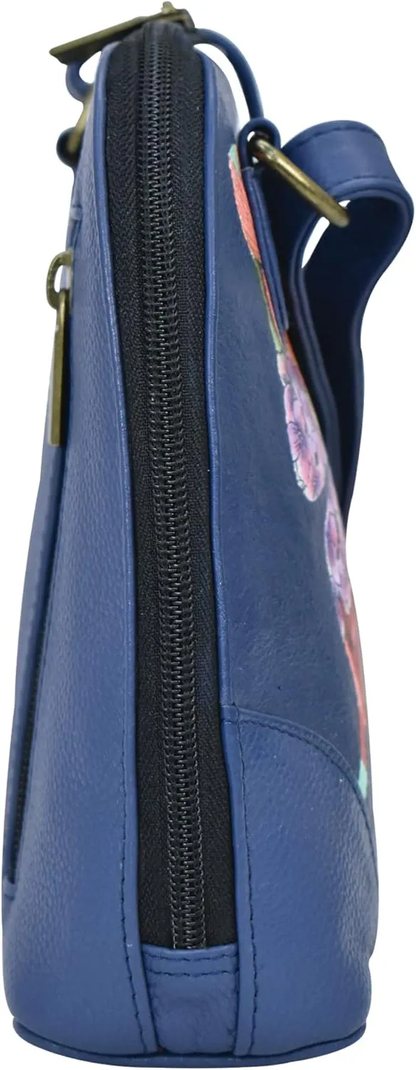 Anna by Anuschka Leather Small Multi Compartment Zip-Around Organizer