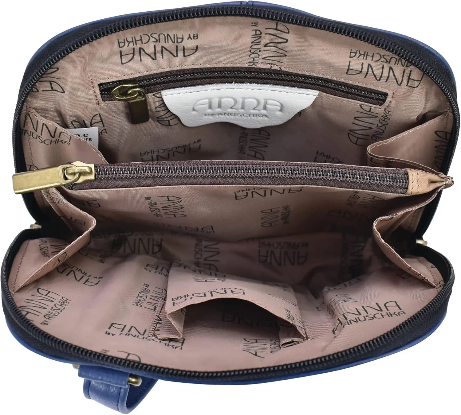 Anna by Anuschka Leather Small Multi Compartment Zip-Around Organizer