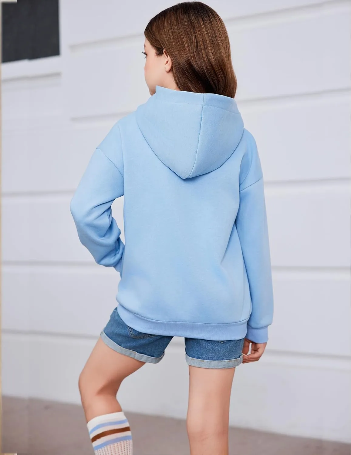 Arshiner Girls Zip Up Hoodies Teen Fleece Full-Zip Sweatshirts Jacket Casual Fall Hoodie with Pocket