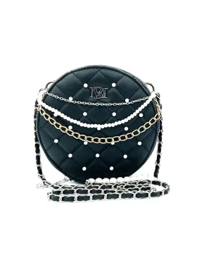 Badgley Mischka Women's Rounded Shoulder Bag, Black
