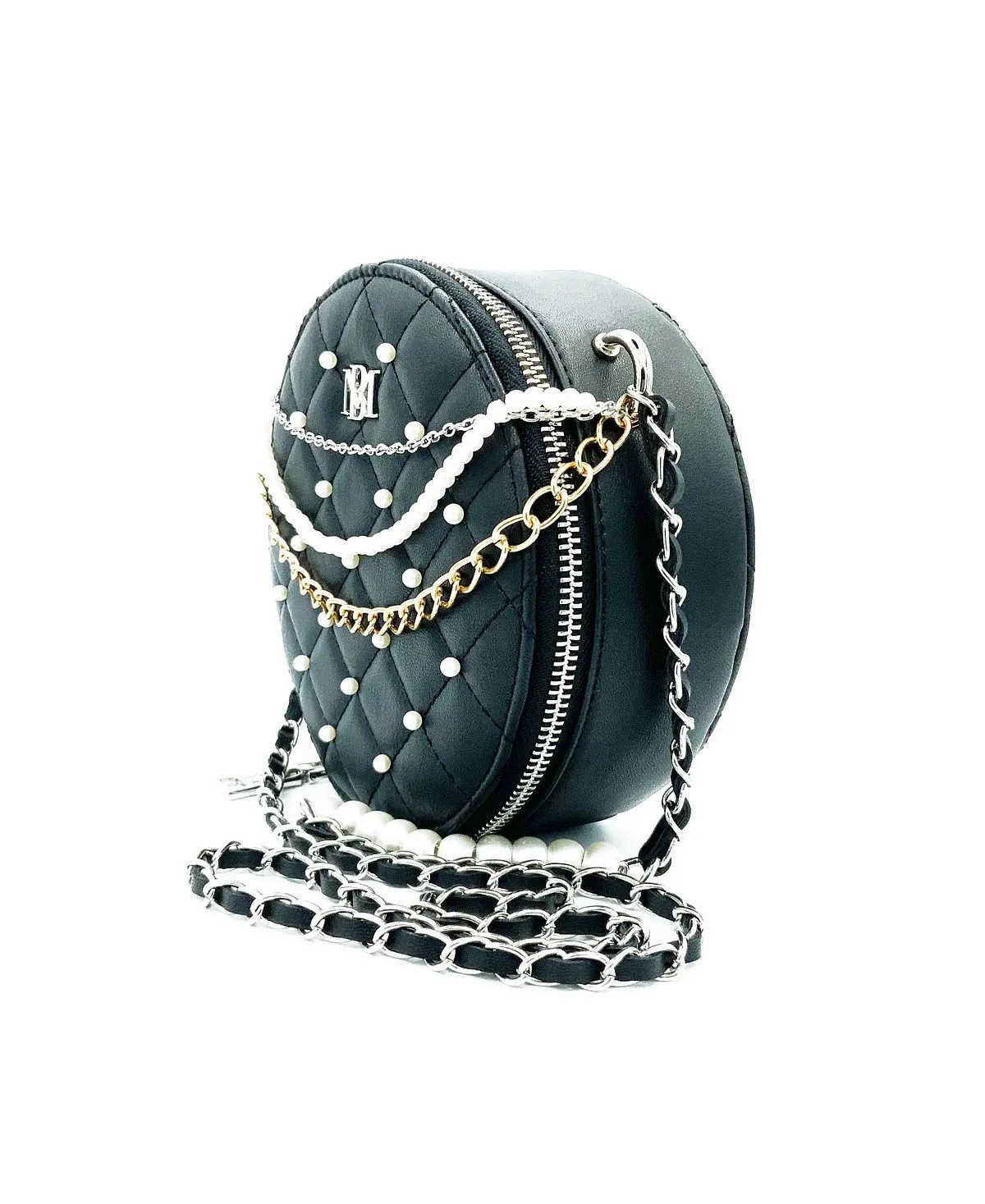 Badgley Mischka Women's Rounded Shoulder Bag, Black