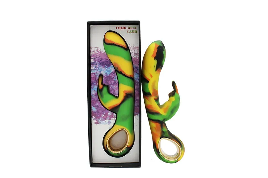 Colourful Camo Dini Vibrator Green (Heating)