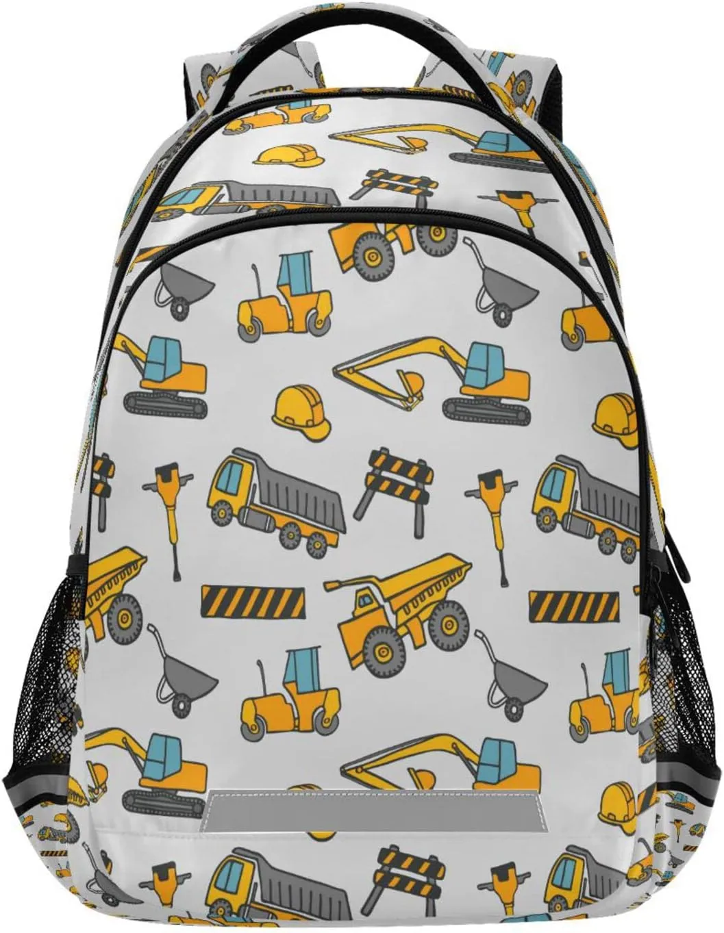 Construction Truck Backpack for Girls Kids Boys School Bookbags, Student Laptop Backpack Carrying Bag Casual Lightweight Travel Sports Day Packs