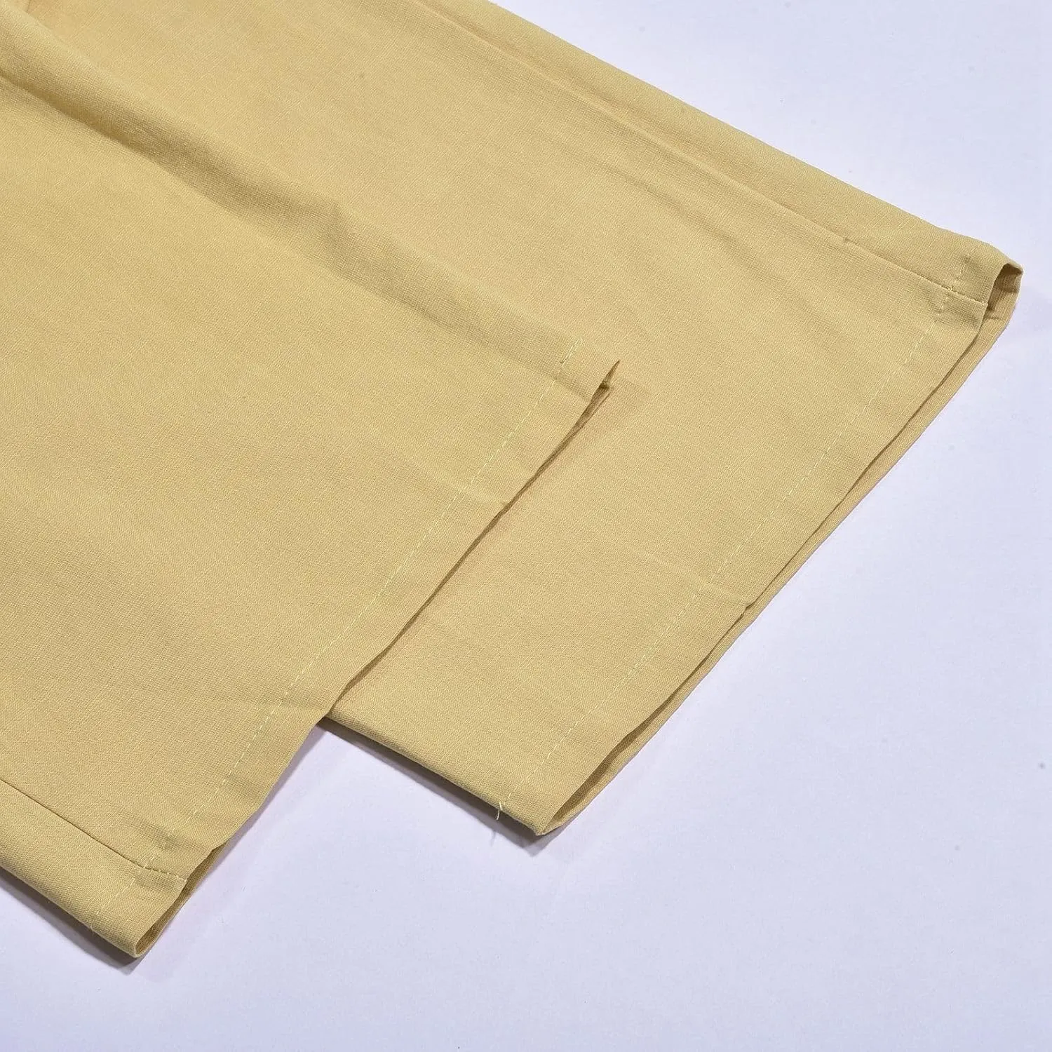 Cotton Linen Yoga Pants Men Summer Elastic Waist Drawstring Beach Athletic Pants for Workout, Jogging, Running