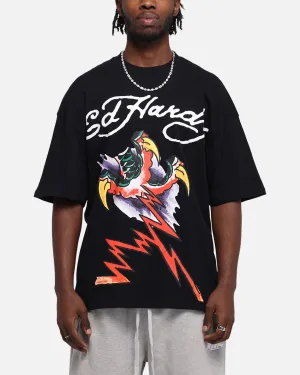 Ed Hardy Lightning T-Shirt Black