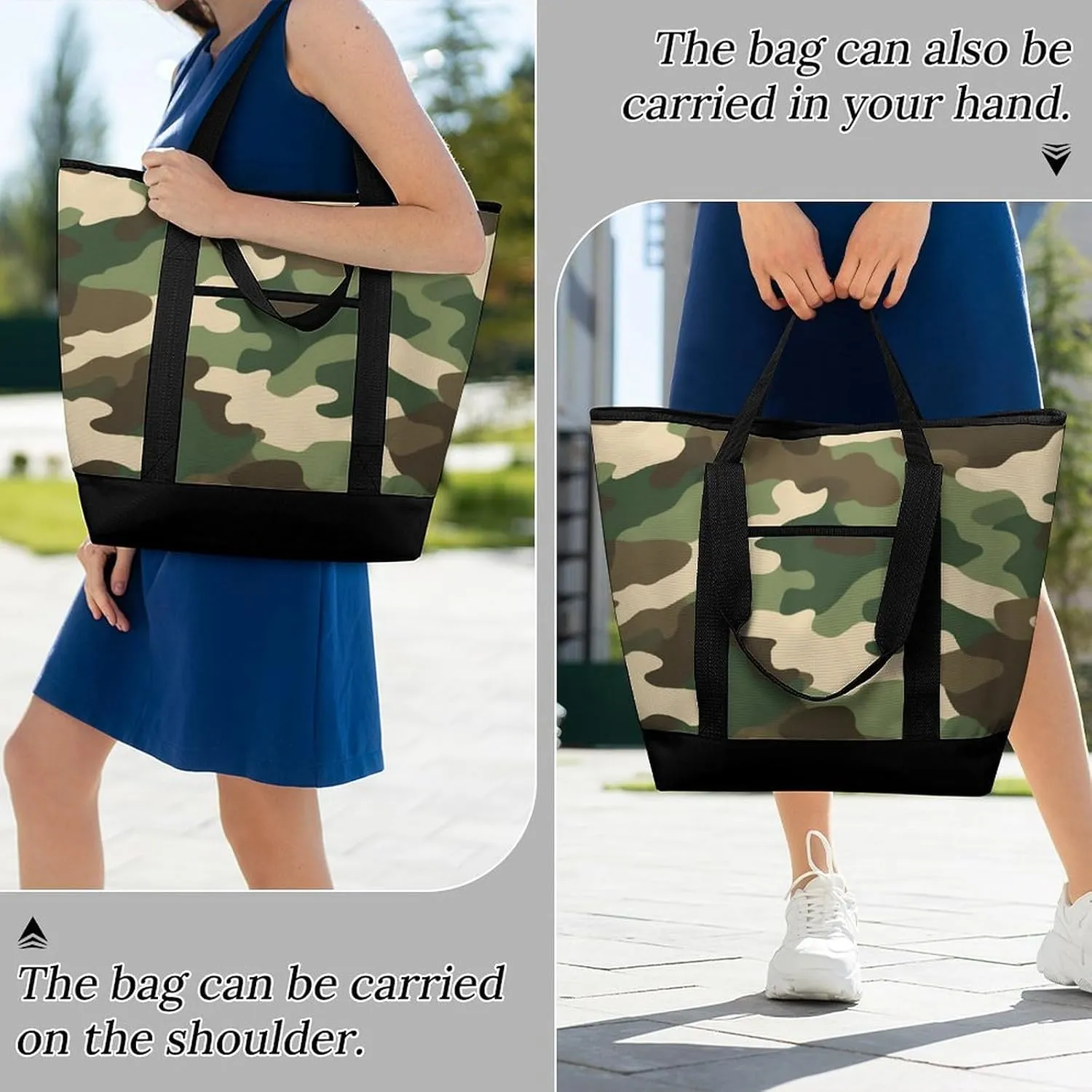 Fashionable Commuter Tote Bag Large Insulated Work Handbag