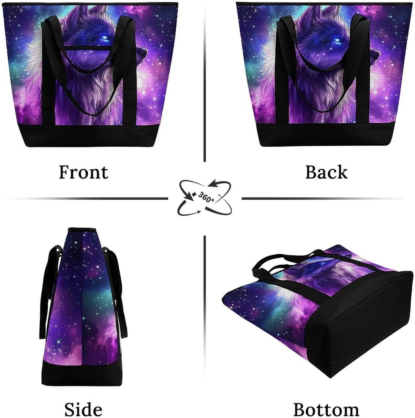 Fashionable Commuter Tote Bag Large Insulated Work Handbag