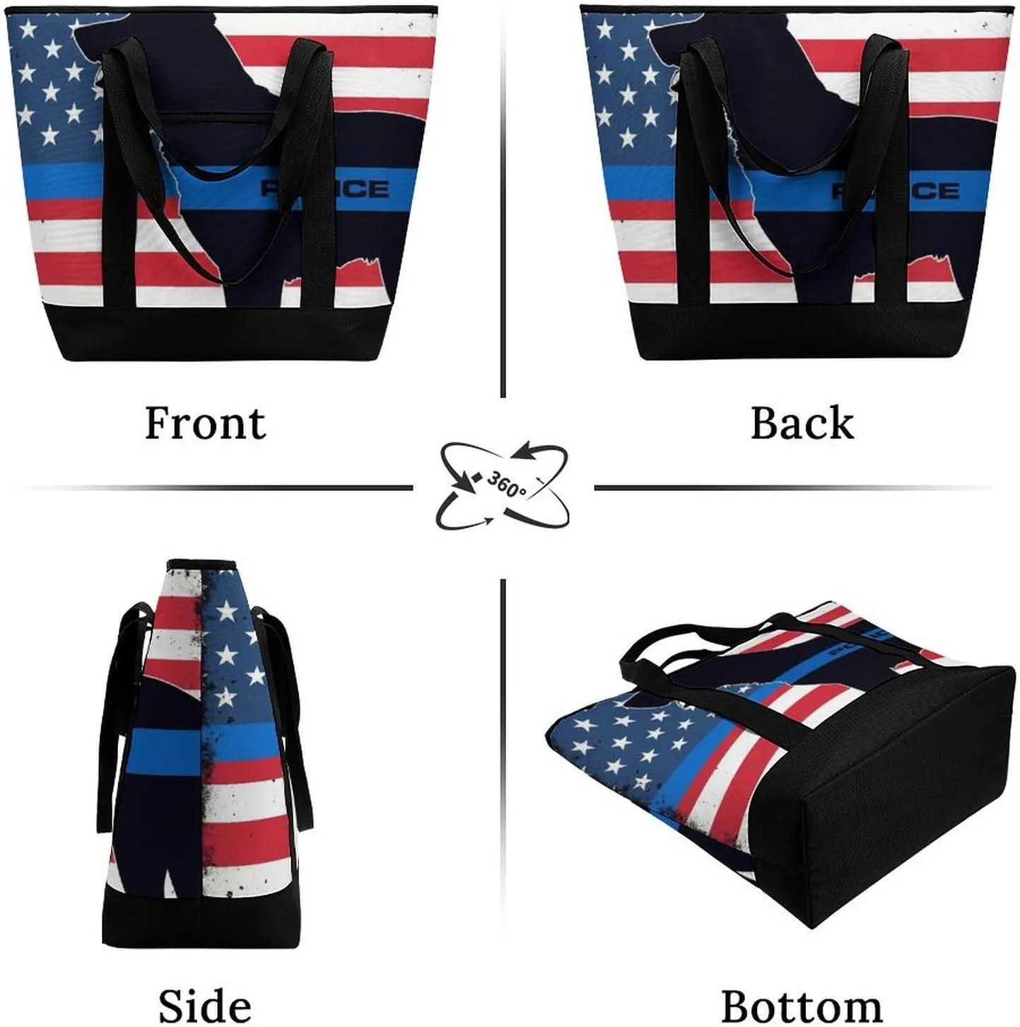 Fashionable Commuter Tote Bag Large Insulated Work Handbag