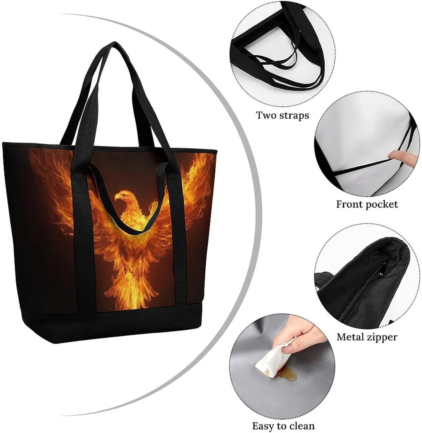 Fashionable Large Thermal Tote Bag Insulated Work/Commute Bag For Women & Men