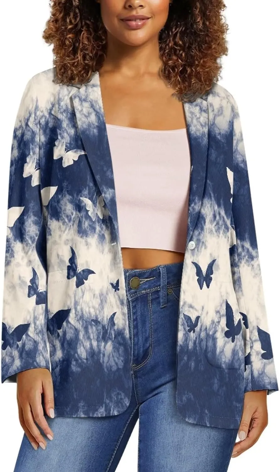 Flashideas Womens Blazer Fall Outfits Women Trendy with Pockets Open Front Long Sleeve