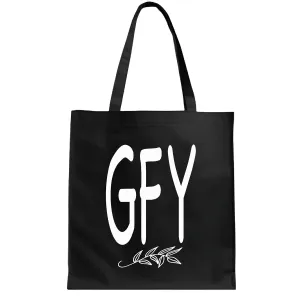 Funny Word Office Work Gift Humor Garment for Coworkers and Employees Black Multicolor Canvas Tote Bag