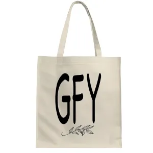 Funny Word Office Work Gift Humor Garment for Coworkers and Employees White Multicolor Canvas Tote Bag