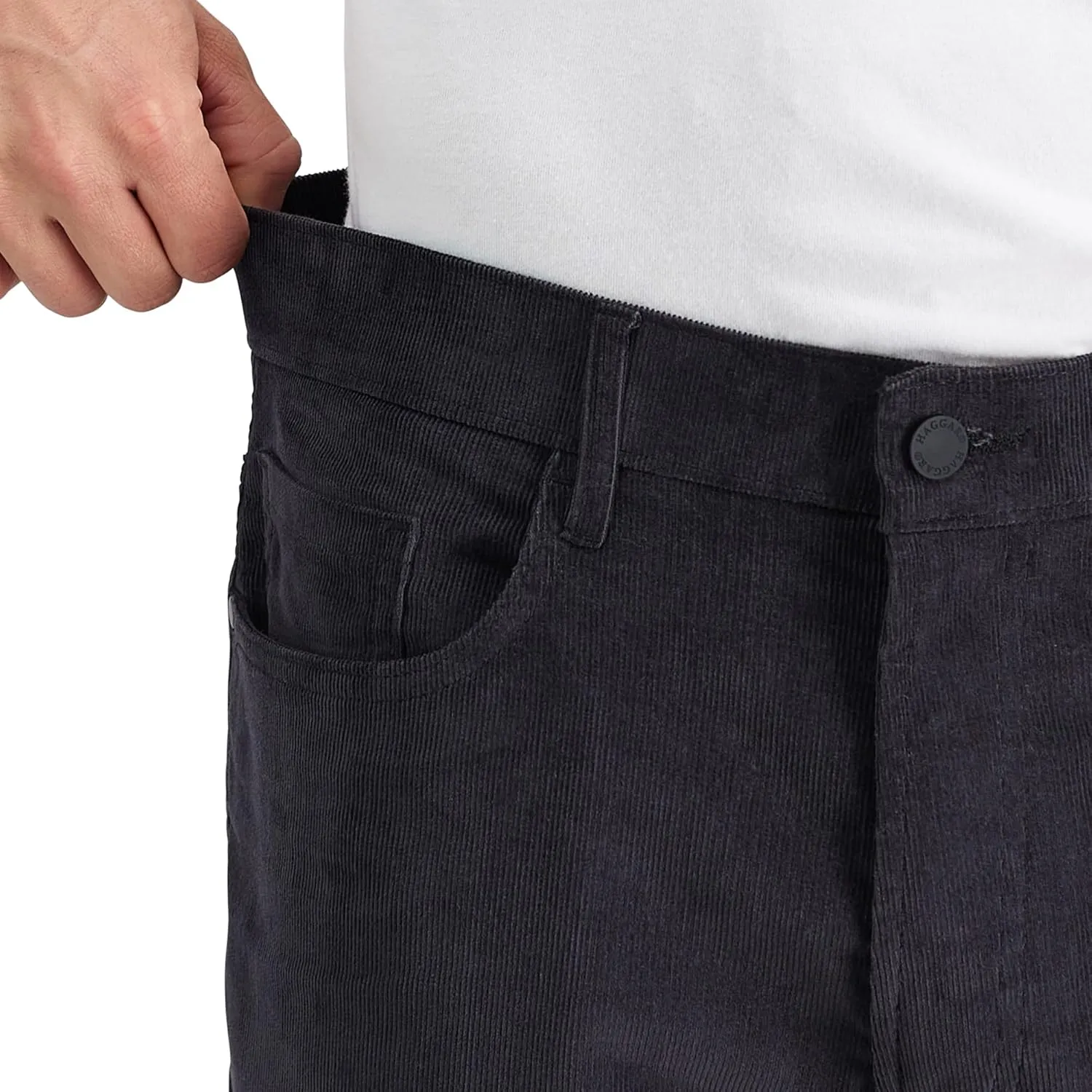 Haggar Mens Straight Fit Stretch Corduroy Pant