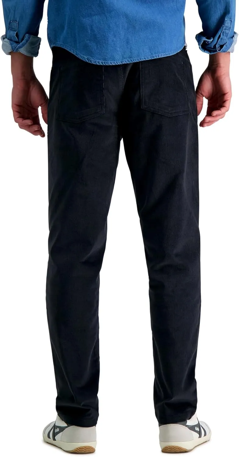 Haggar Mens Straight Fit Stretch Corduroy Pant