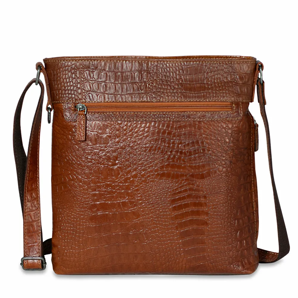 Hornback Croco Crossbody Bag #HB312
