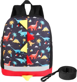 Kids Backpack Toddler Backpack with Safety Leash Cute Mini Dinosaur Backpack for Boys Baby Daycare Bag Schoolbag Boys