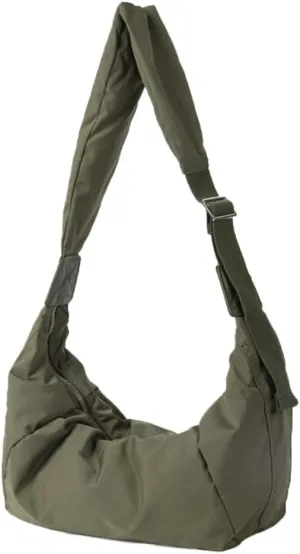 Large Puffer Crossbody Bags for Women Trendy Hobo Crescent Shoulder Bag casual Tote Bag