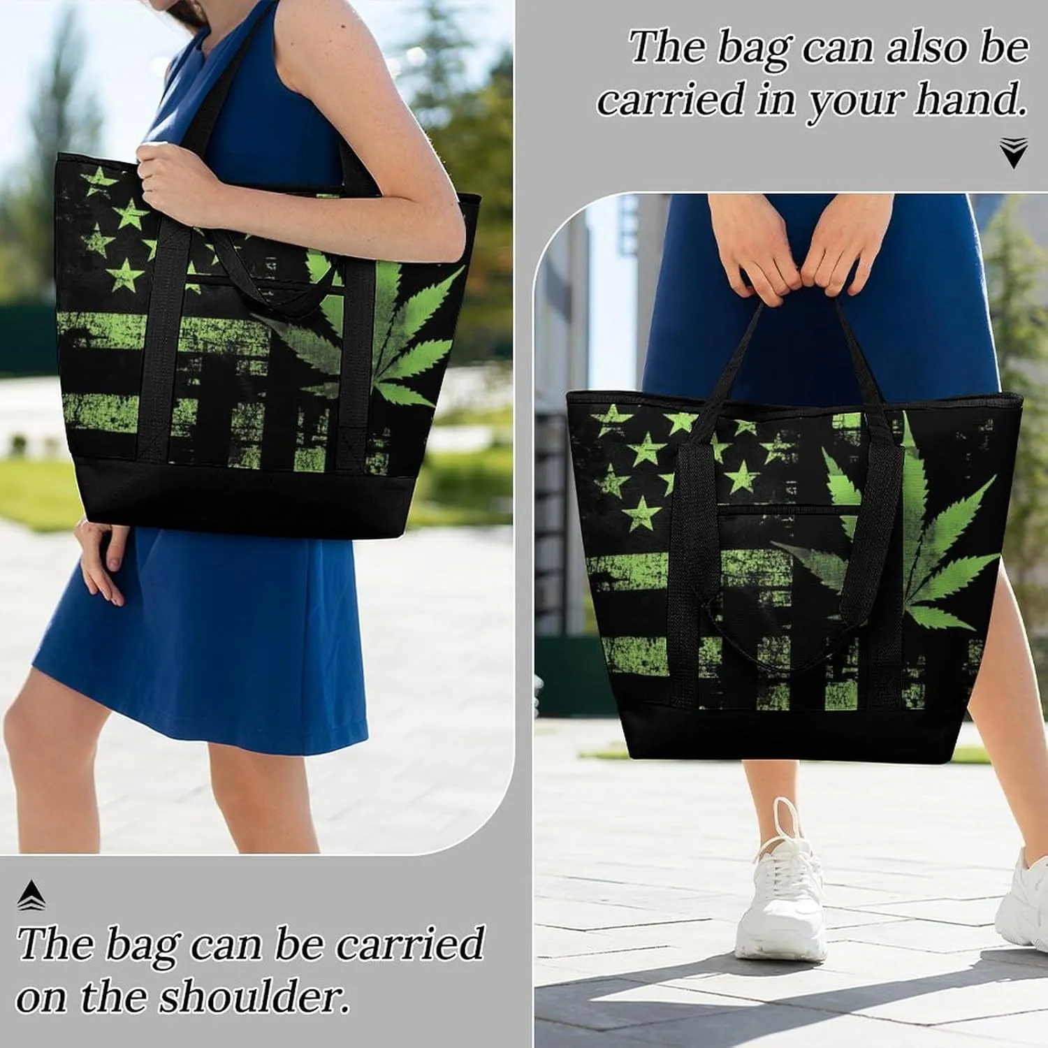 Large Thermal Shopping Tote Bag Travel Friendly Fashion Handbag Commuter Bag