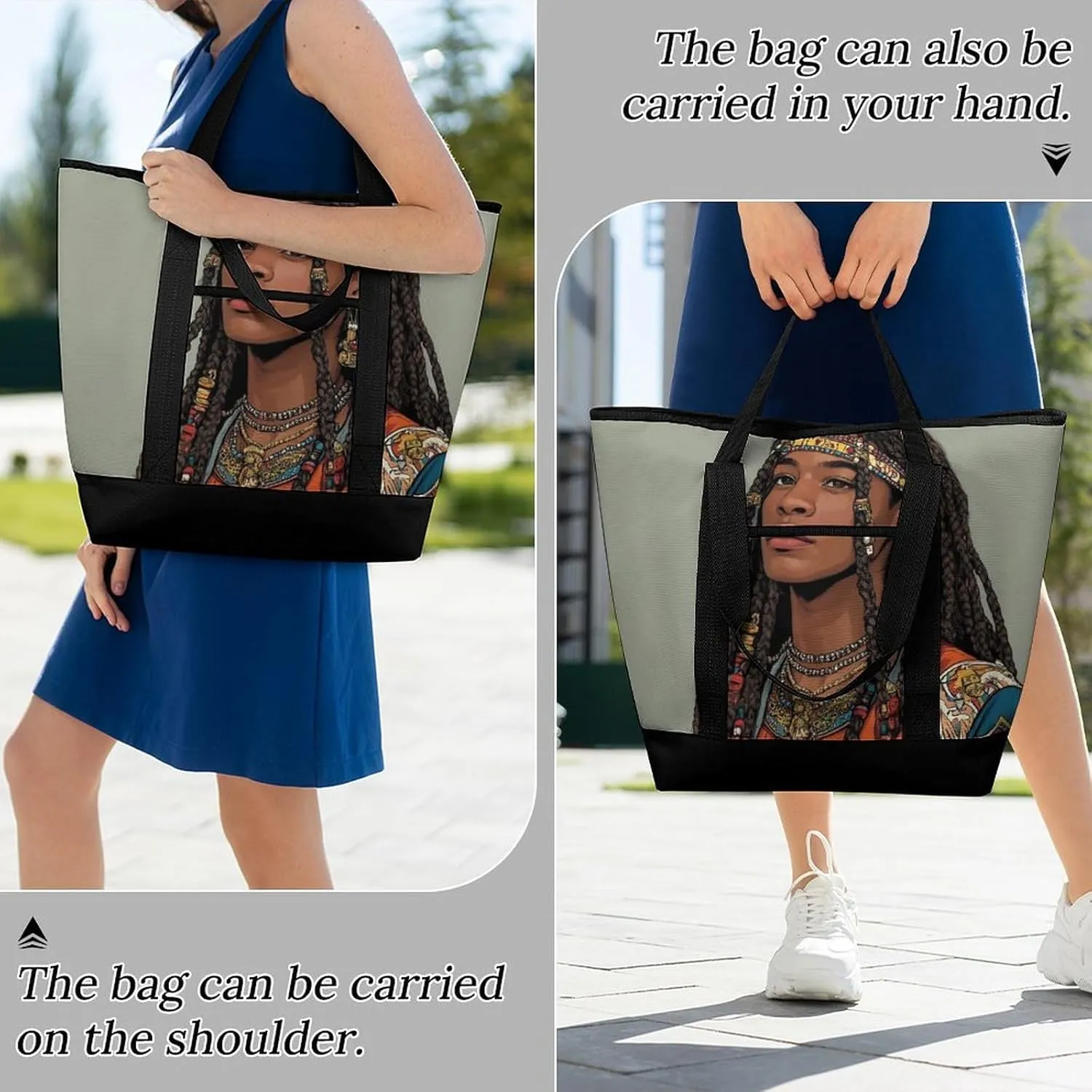 Large Thermal Shopping Tote Bag Travel Friendly Fashion Handbag Commuter Bag