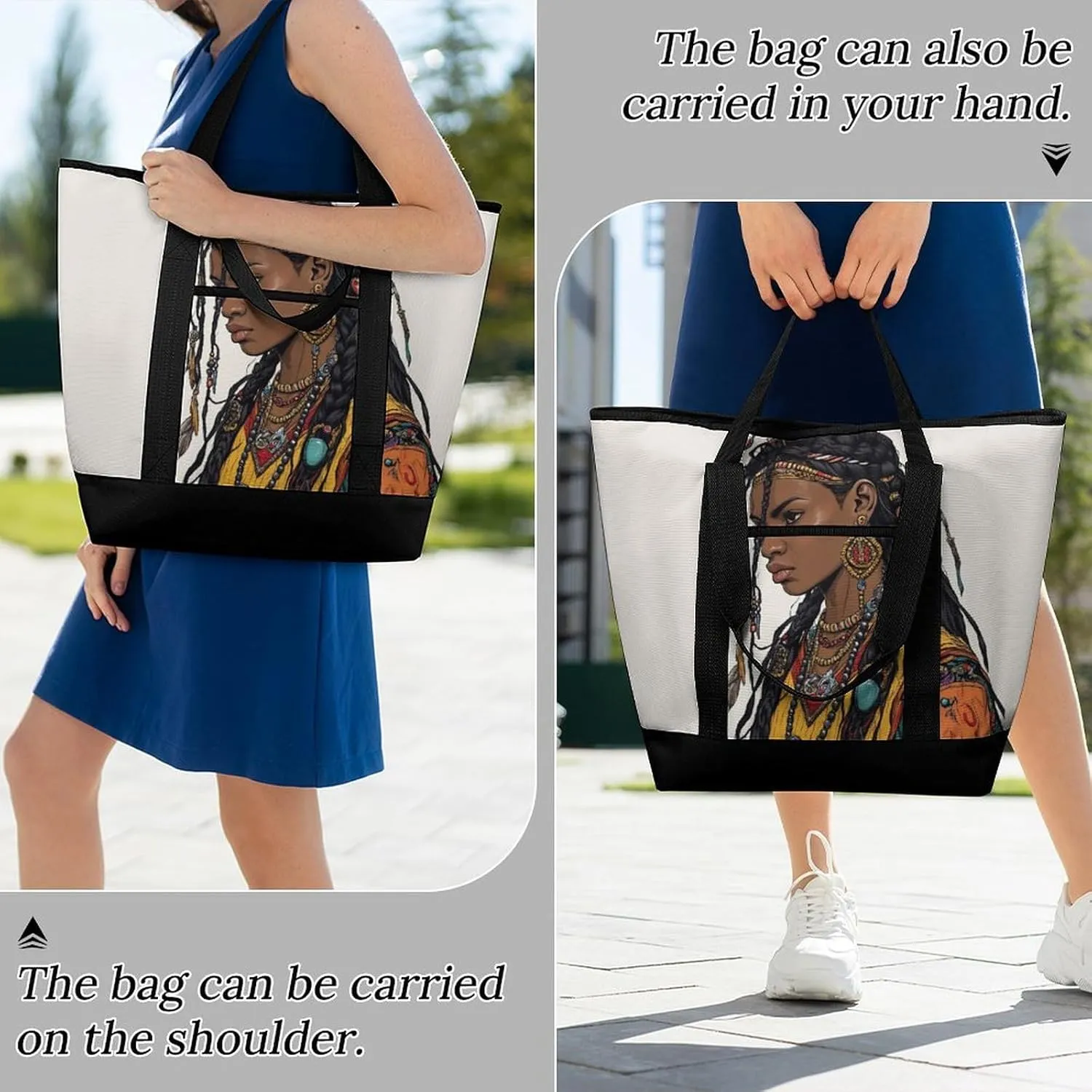 Large Thermal Shopping Tote Bag Travel Friendly Fashion Handbag Commuter Bag