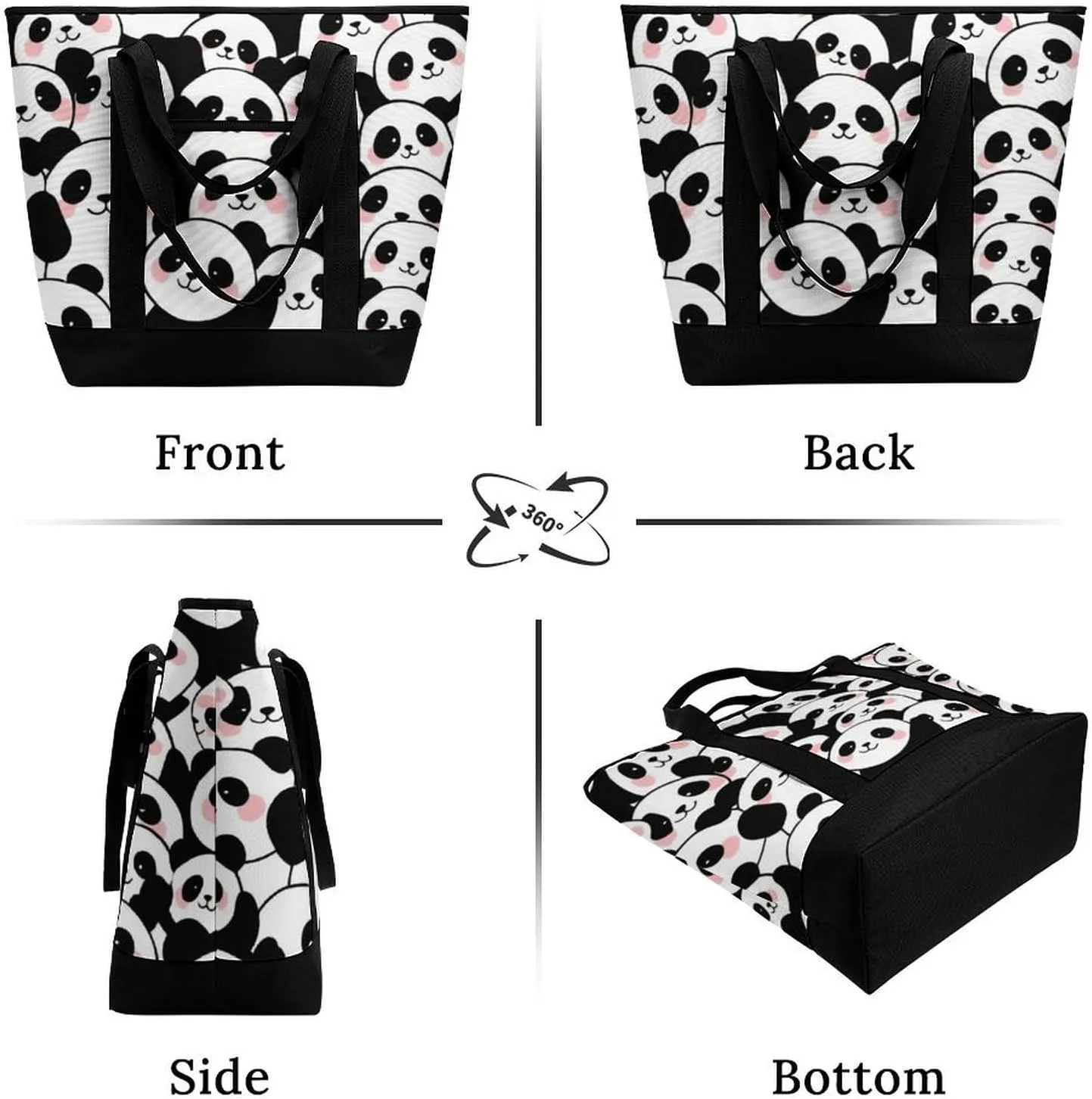 Large Thermal Shopping Tote Bag Travel Friendly Fashion Handbag Commuter Bag