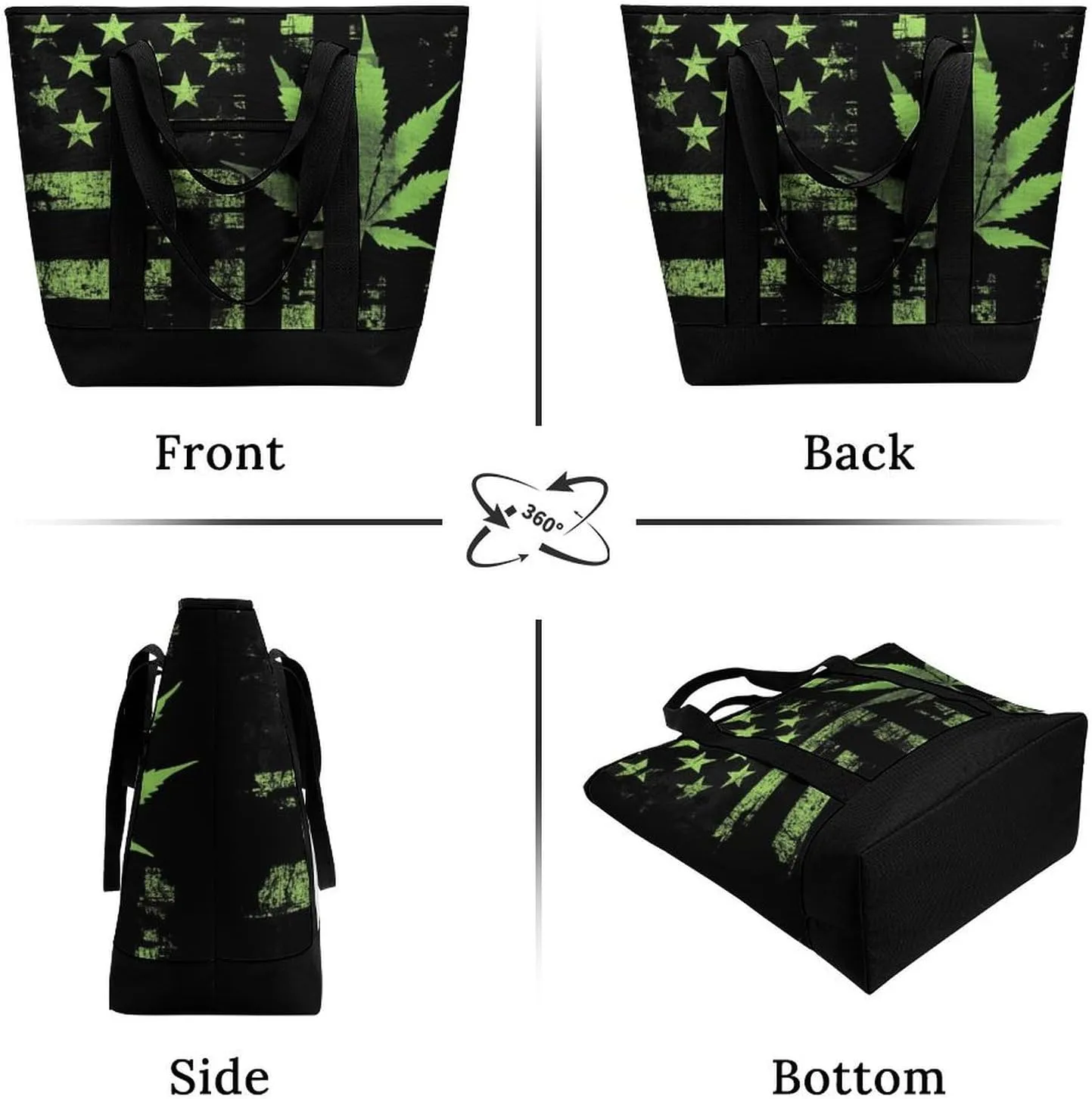 Large Thermal Shopping Tote Bag Travel Friendly Fashion Handbag Commuter Bag