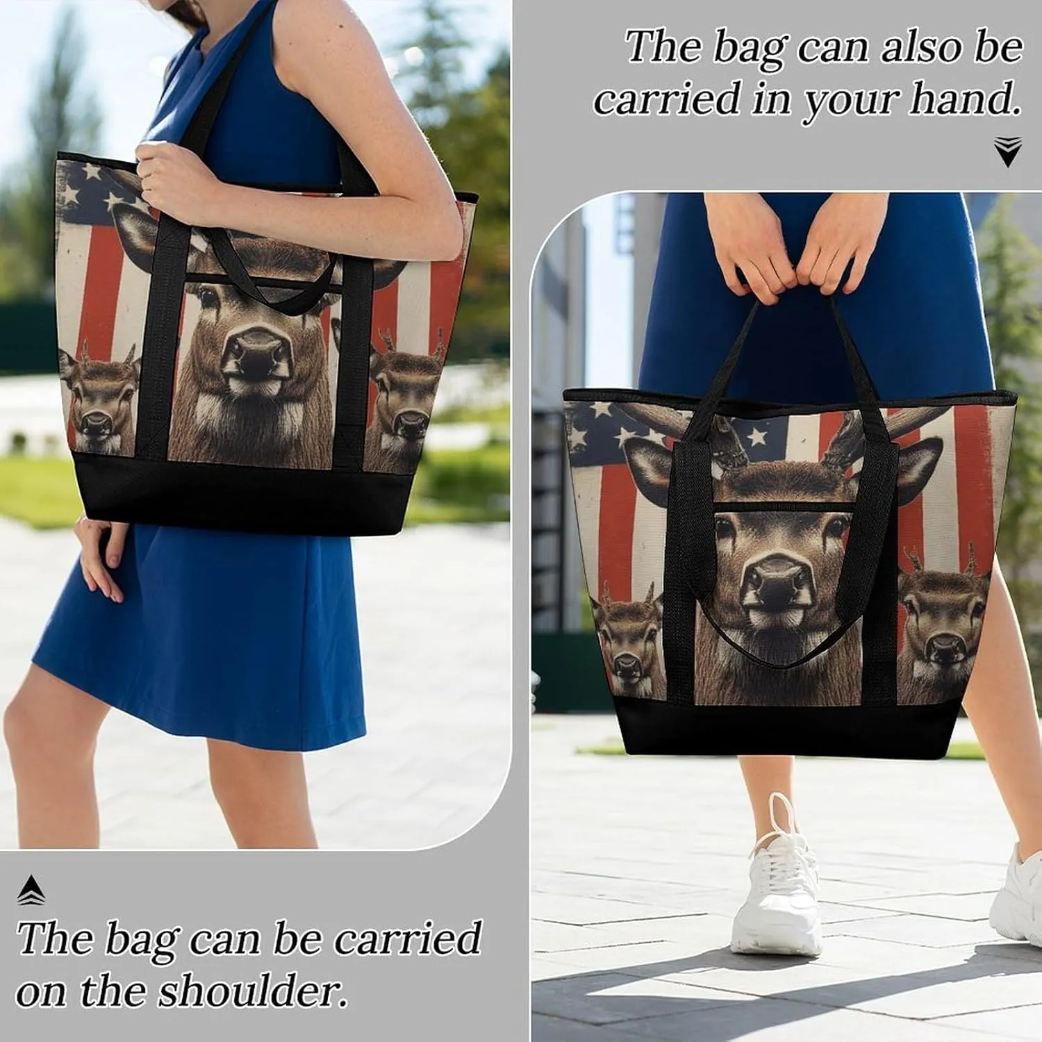 Large Thermal Shopping Tote Bag Travel Friendly Fashion Handbag Commuter Bag