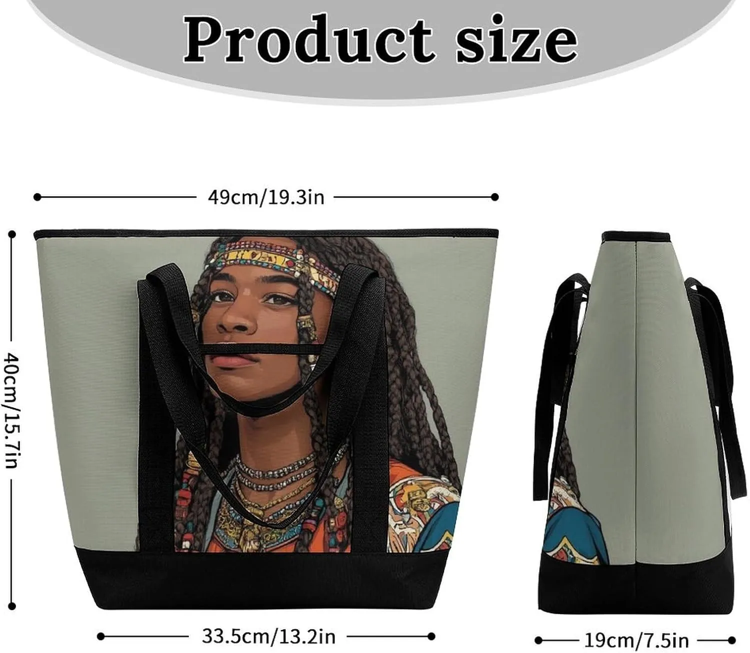 Large Thermal Shopping Tote Bag Travel Friendly Fashion Handbag Commuter Bag