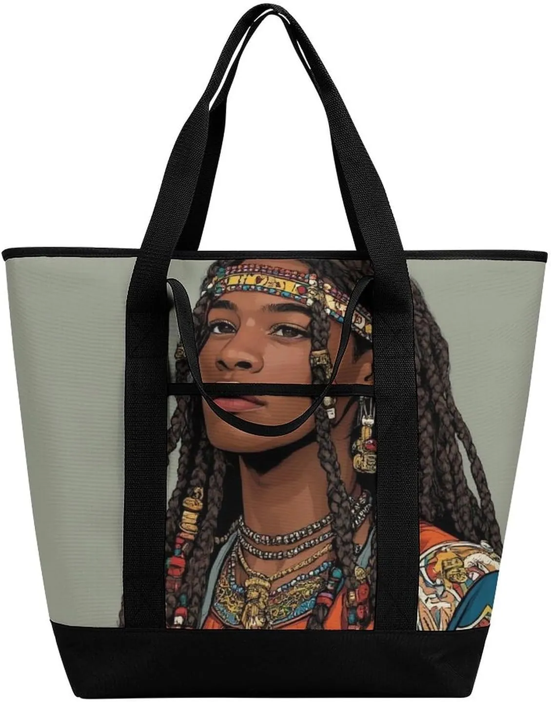 Large Thermal Shopping Tote Bag Travel Friendly Fashion Handbag Commuter Bag