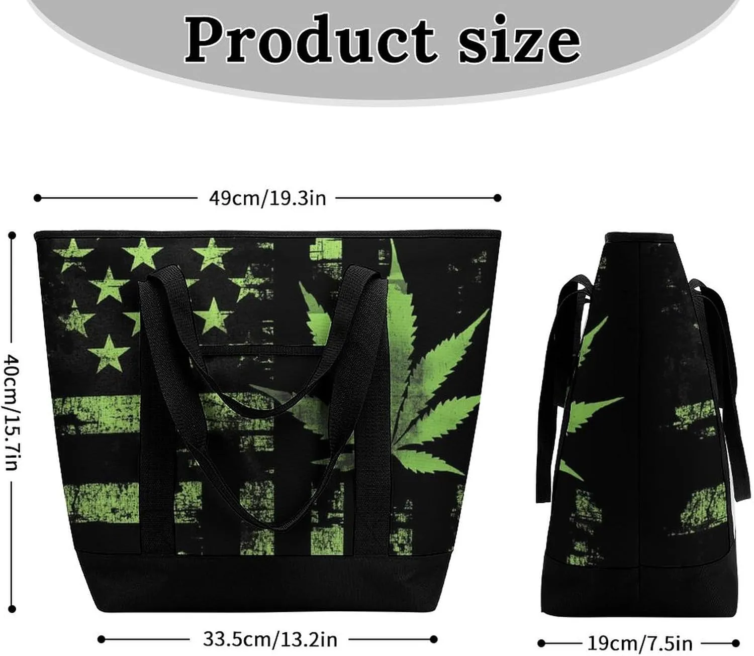 Large Thermal Shopping Tote Bag Travel Friendly Fashion Handbag Commuter Bag