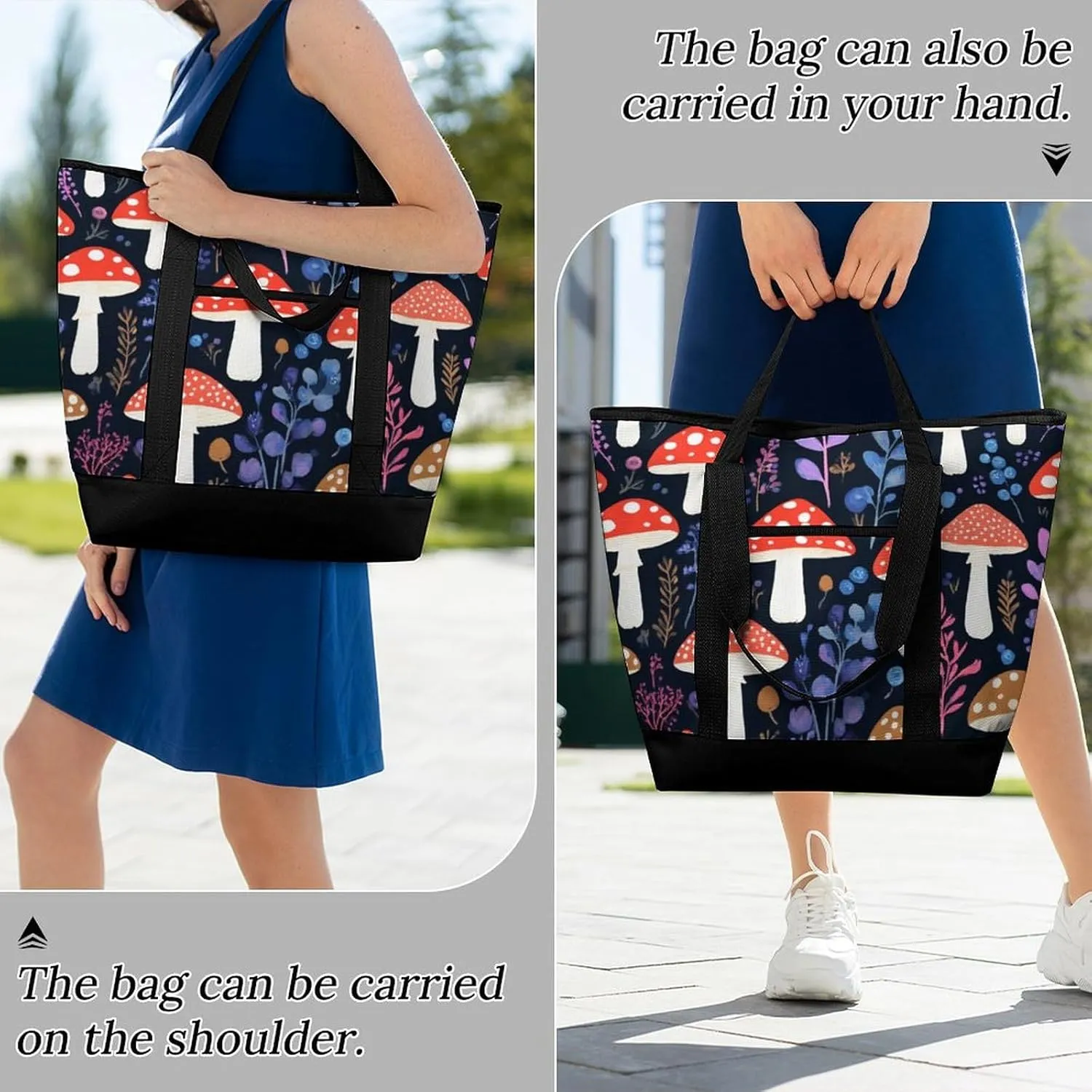 Large Thermal Shopping Tote Bag Travel Friendly Fashion Handbag Commuter Bag