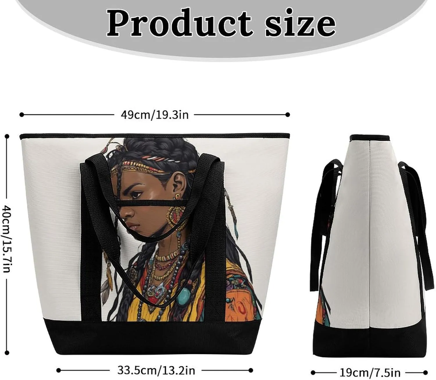 Large Thermal Shopping Tote Bag Travel Friendly Fashion Handbag Commuter Bag