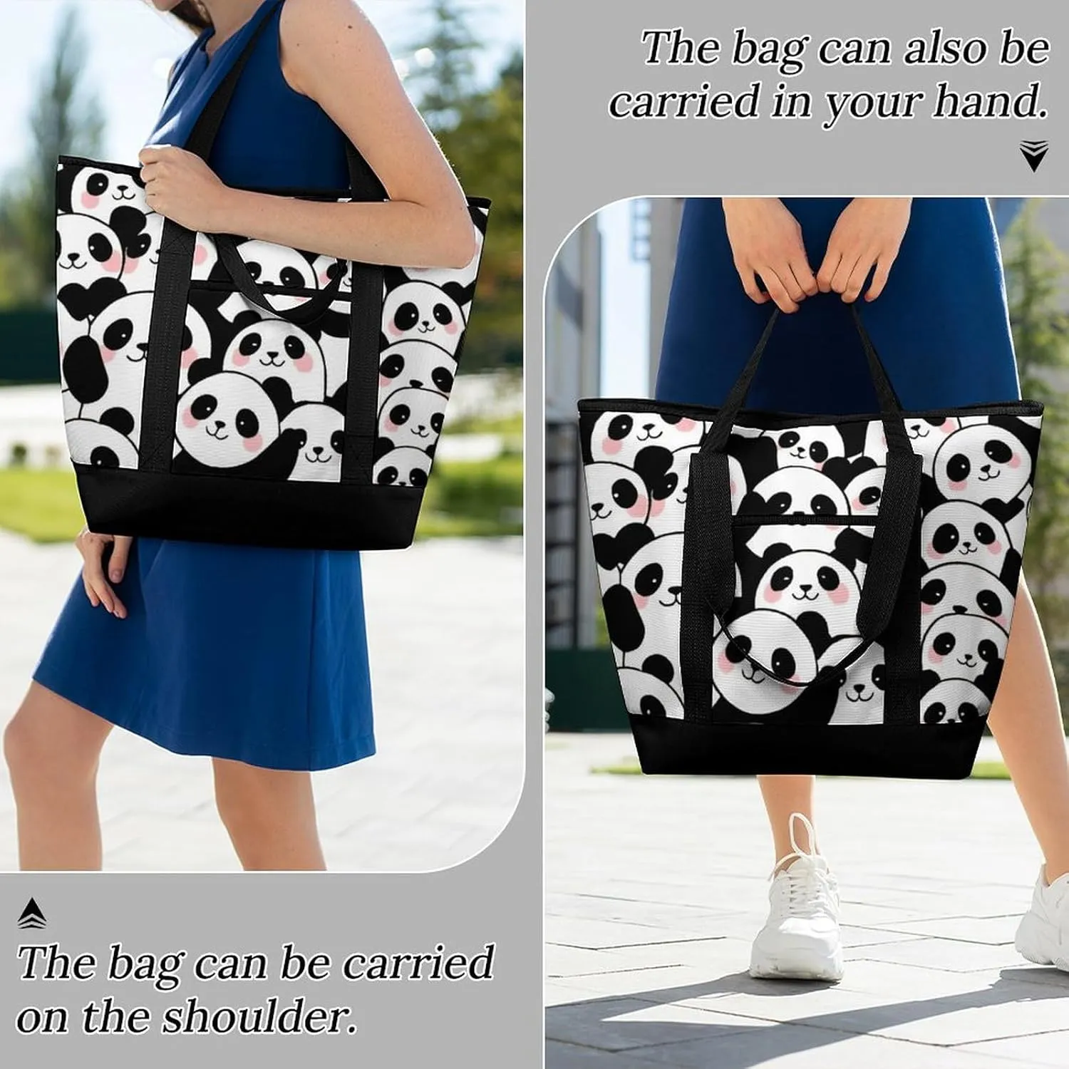 Large Thermal Shopping Tote Bag Travel Friendly Fashion Handbag Commuter Bag
