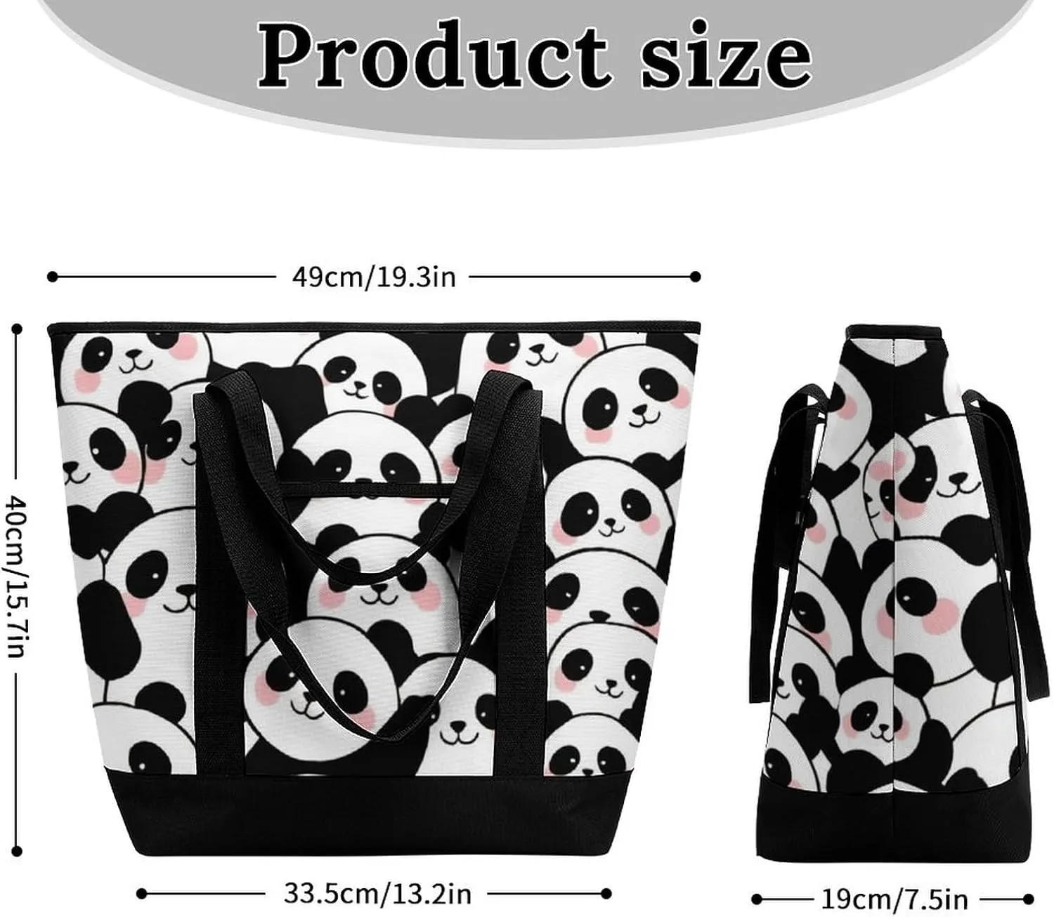 Large Thermal Shopping Tote Bag Travel Friendly Fashion Handbag Commuter Bag