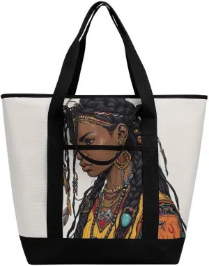 Large Thermal Shopping Tote Bag Travel Friendly Fashion Handbag Commuter Bag