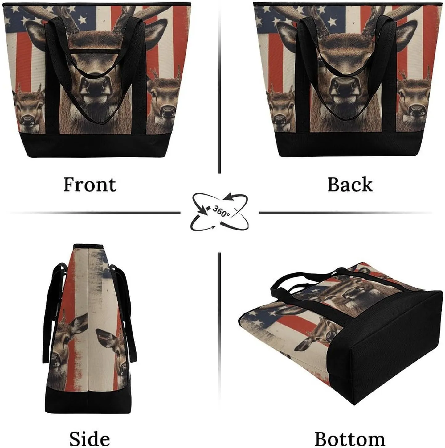 Large Thermal Shopping Tote Bag Travel Friendly Fashion Handbag Commuter Bag