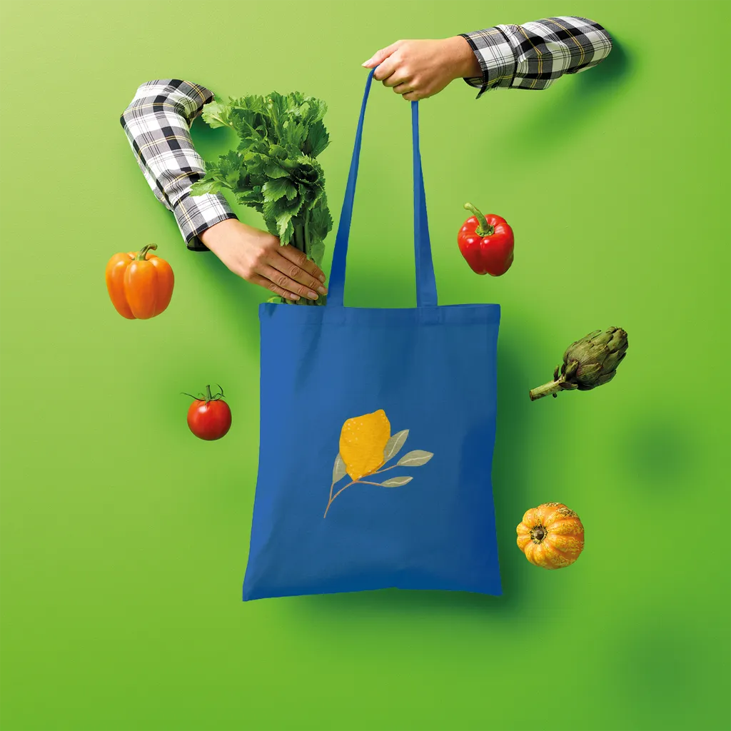 Lemon and Leaves Shopper Tote Bag