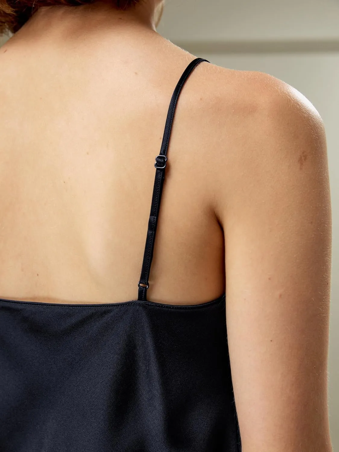 LilySilk Double-Faced Silk Charmeuse Camisole with Adjustable Straps for Women 100% Silk Tank Top Ladies
