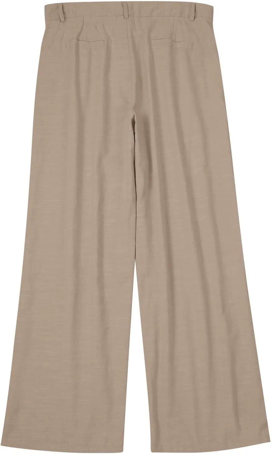 Mens Linen Pants Big and Tall Classic Flat Front Chino Pants Casual Lightweight Straight Leg Summer Beach Trousers
