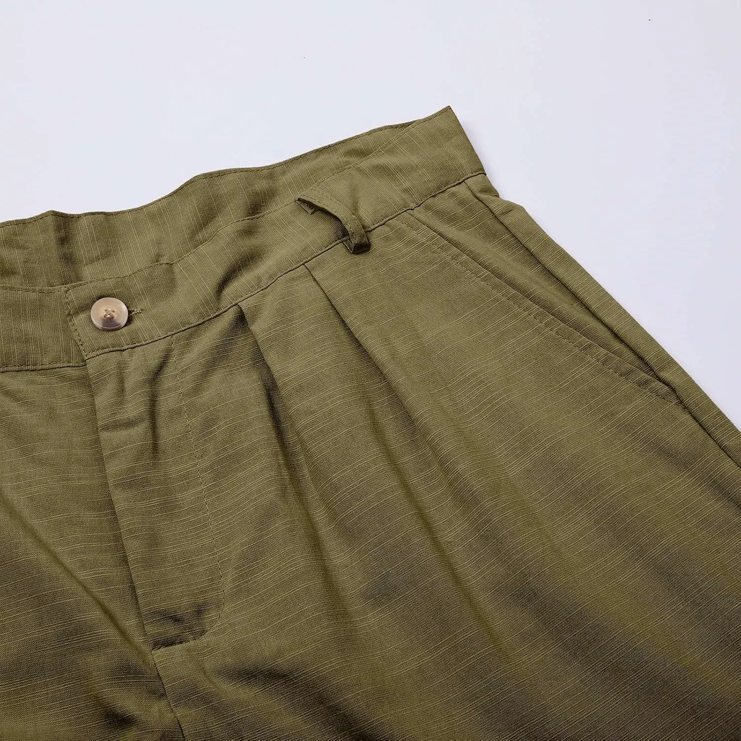 Mens Linen Pants Big and Tall Classic Flat Front Chino Pants Casual Lightweight Straight Leg Summer Beach Trousers