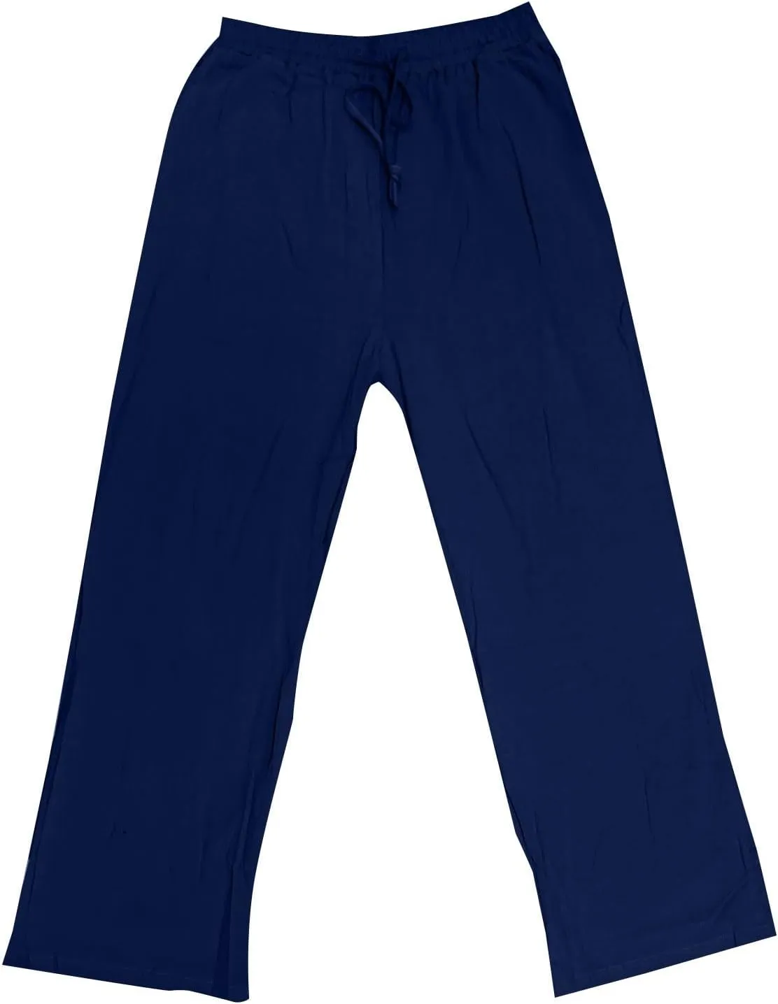 Mens Linen Pants Big and Tall Summer Elastic Waist Drawstring Beach Athletic Pants for Workout, Jogging, Running