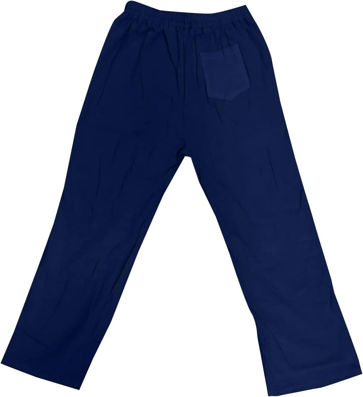 Mens Linen Pants Big and Tall Summer Elastic Waist Drawstring Beach Athletic Pants for Workout, Jogging, Running